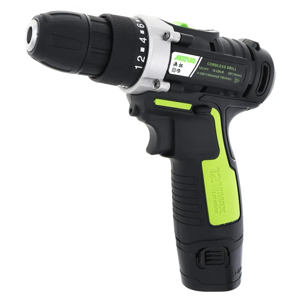 AOTUO Electric Screwdriver AC 100- 240V Cordless 12V Electric Drill with Li-ion Battery for Handling Screws / Punching
