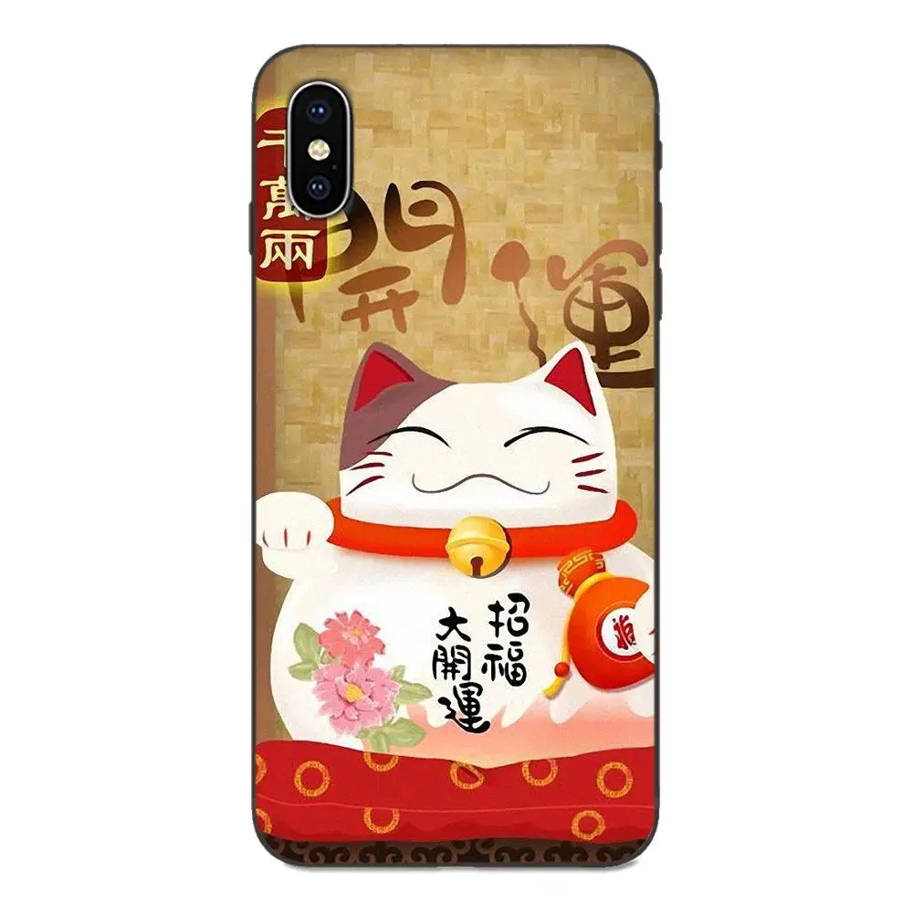 TPU Skin Painting For Xiaomi Mi Mix Max Note 2 2S 3 5X 6 6X 8 9 9T SE A1 A2 A3 CC9e Lite Play Pro F1 Festival Fortune Lucky Cat | Мобильные