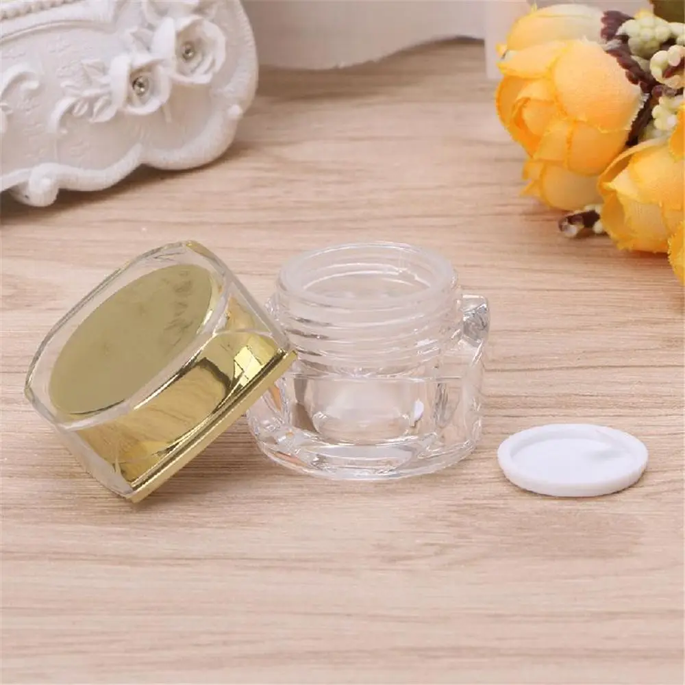 10 г/5G Пластиковый пустой косметические баночки крем для лица бальзам губ тени век