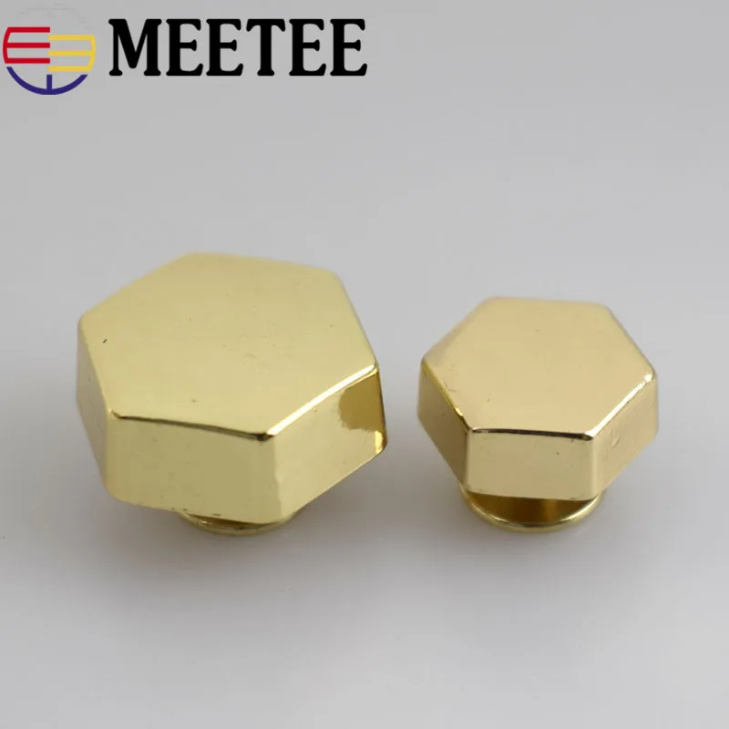 20pcs Gold Combined Button Round Head Rivet Screw Bags Hardware Plating Nail-free Studs Metal Buckles Snap Hook Leather Craft | Дом и сад
