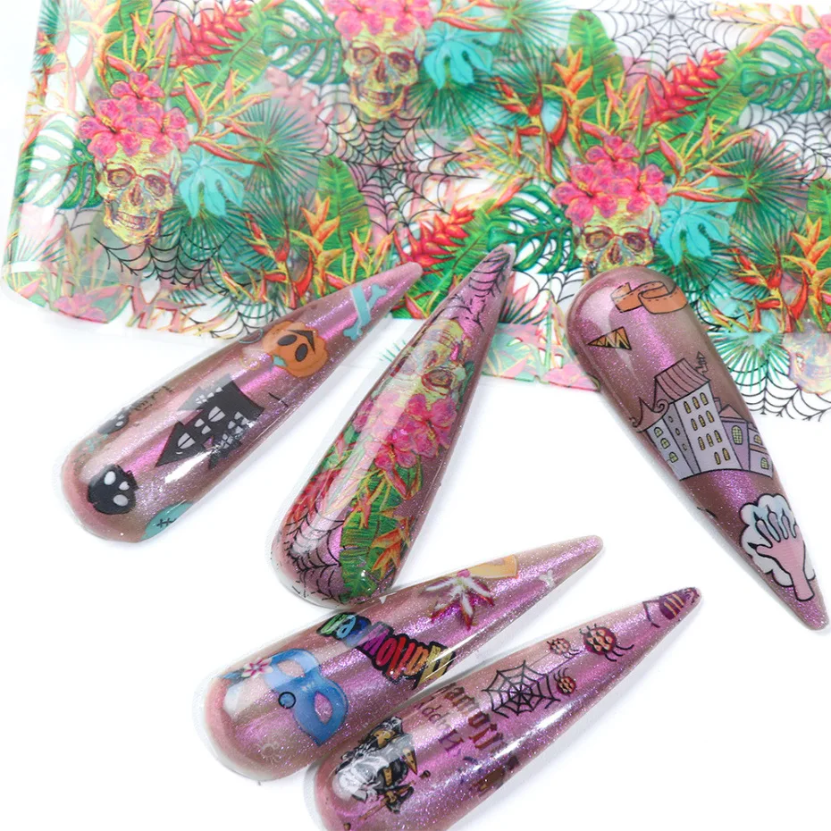 Переводная Фольга для ногтей MSHARE декоративные рождественские наклейки