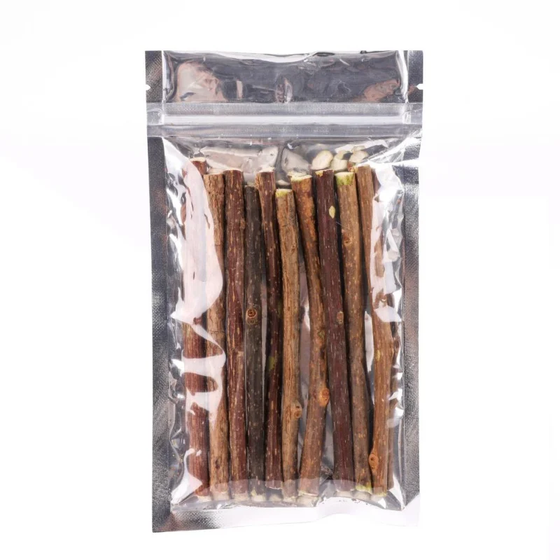 

10pcs Pure Natural Wood Polygonum Molar Sticks Cat Toy For Kitten Cleaning Teeth Cat Supplies