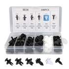 100 шт., 6 размеров, разнообразные автомобильные крепежные зажимы для бампера, кузова, фиксаторы, заклепки, дверная отделка, панели, розетки, набор