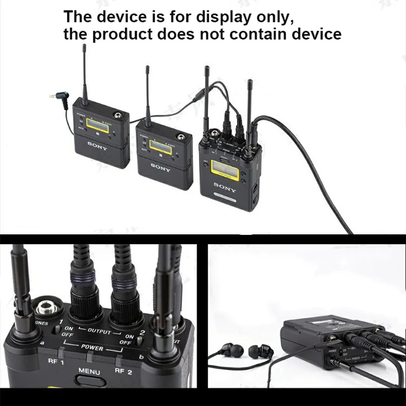 canfon 3 5mm 2 trs nut lock plug stereo cable compatible for sony urxp03dd11v1d21 wireless mic connect camera for recording free global shipping