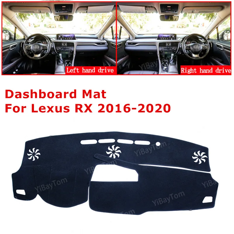 

For Lexus RX 2016-2020 AL20 RX200t RX350 Anti-slip Car Dashboard Cover Mat Sun Shade Pad Instrument Panel Carpets Accessories