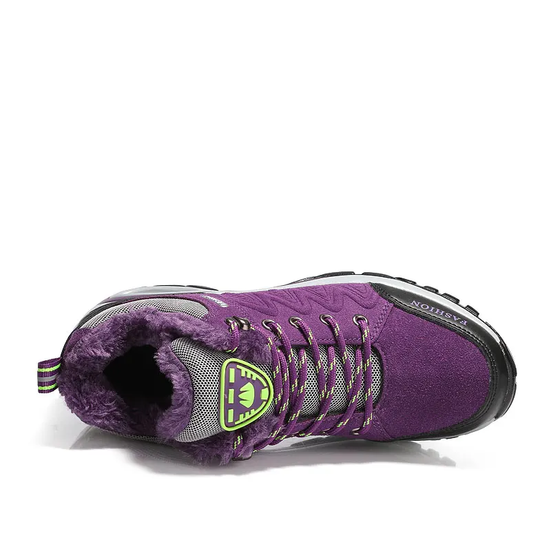 Зимние Нескользящие женские ботинки от Heidsy модная обувь на танкетке зимние