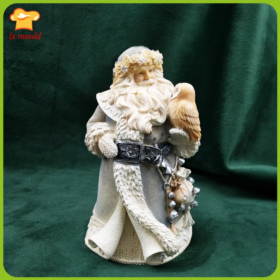 

Новый Рождественский Санта-Клаус силиконовые формы для мыла свечи Полимерная глина ремесла форма для пожилых людей и совы