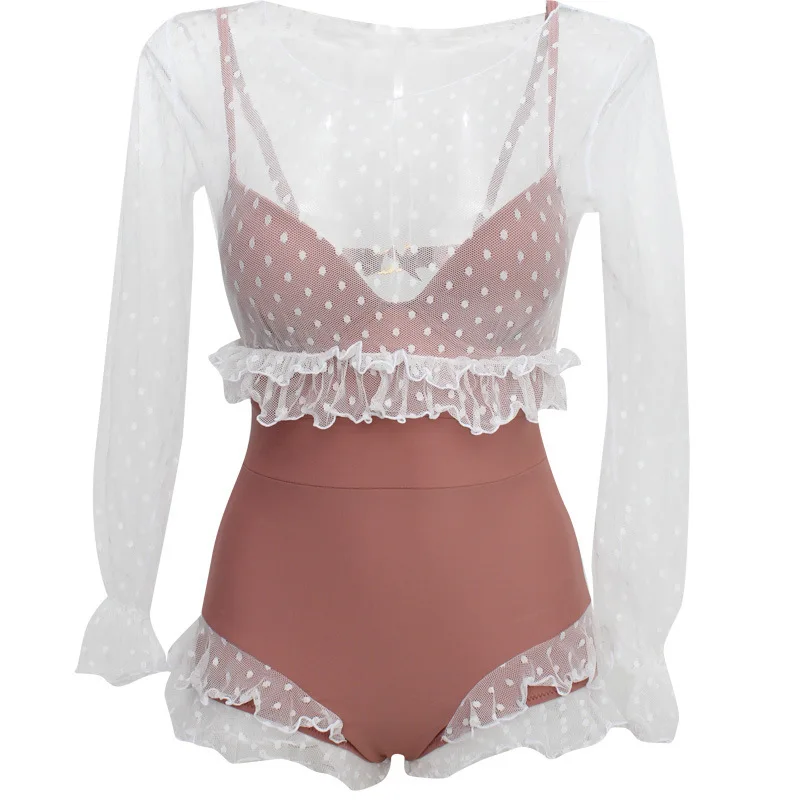 

Womens One Piece Swim Suit Pool Swimsuit One-Piece Female Sexy Bikini Women Covering Showing Solid Polyester High Waist Swimsuit