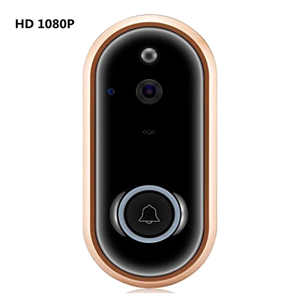 1080P Беспроводной WiFi видео дверной звонок камера IP Кольцо Дверной звонок приложение дистанционное управление iOS Android Питание от батареи 1080/720P Прямая поставка - Цвет: 1080P