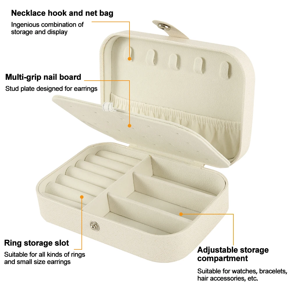 Коробка для хранения ювелирных изделий оранжевый розовый вспышка белый квадрат