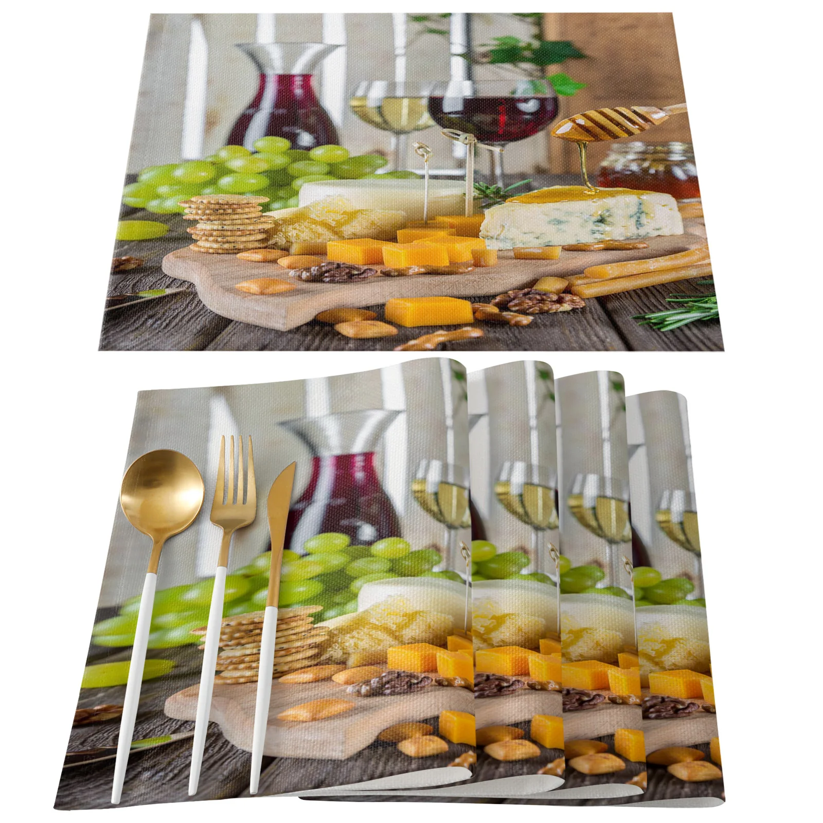 Фруктовые пирожные бисквитные Винные бокалы фотообои для свадьбы гостиницы