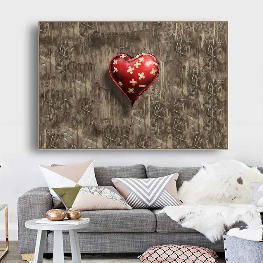 Любовь Бэнкси ПЕЧАТЬ Плакаты абстрактные настенные картины для гостиной Декор