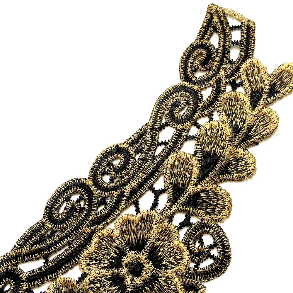 1 шт. V образным вырезом кружево из золотых нитей воротник патч &quotсделай сам&quot