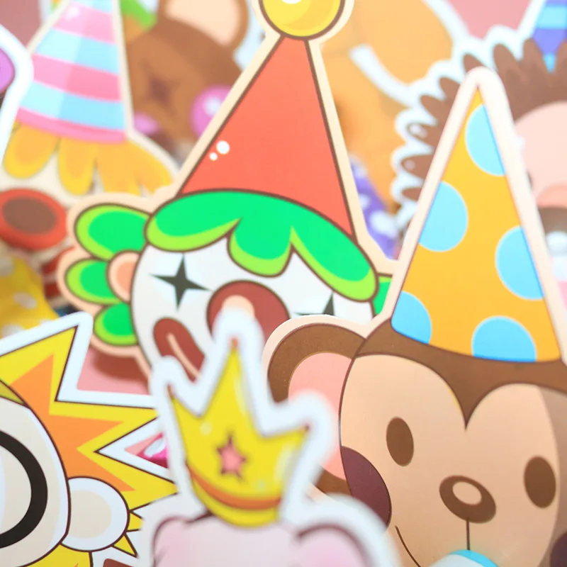 Silbatos de fiesta para ni&ntilde;os, juguetes de dibujos animados de animales para cumplea&ntilde;os, Decoraci&oacute;n de mesa de postre, juguete de ruido, 10 Uds.-2