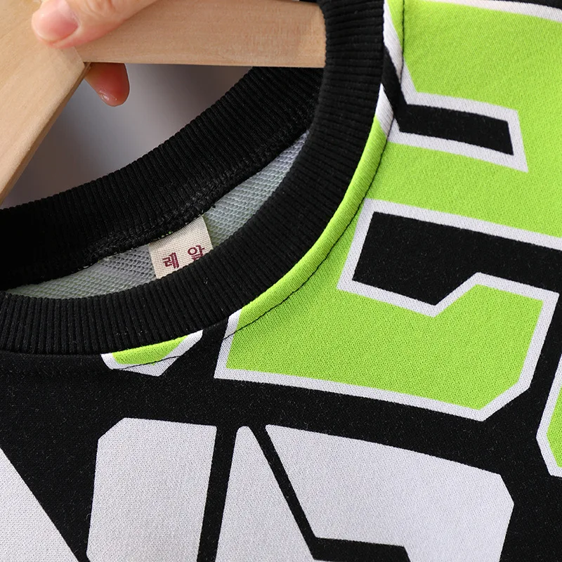 

Children Trendy Clothes Suit New Spring Autumn Kids Boys Girls T-shirt Pants 2Pcs/sets Baby Toddler Clothing Infant Sportswear