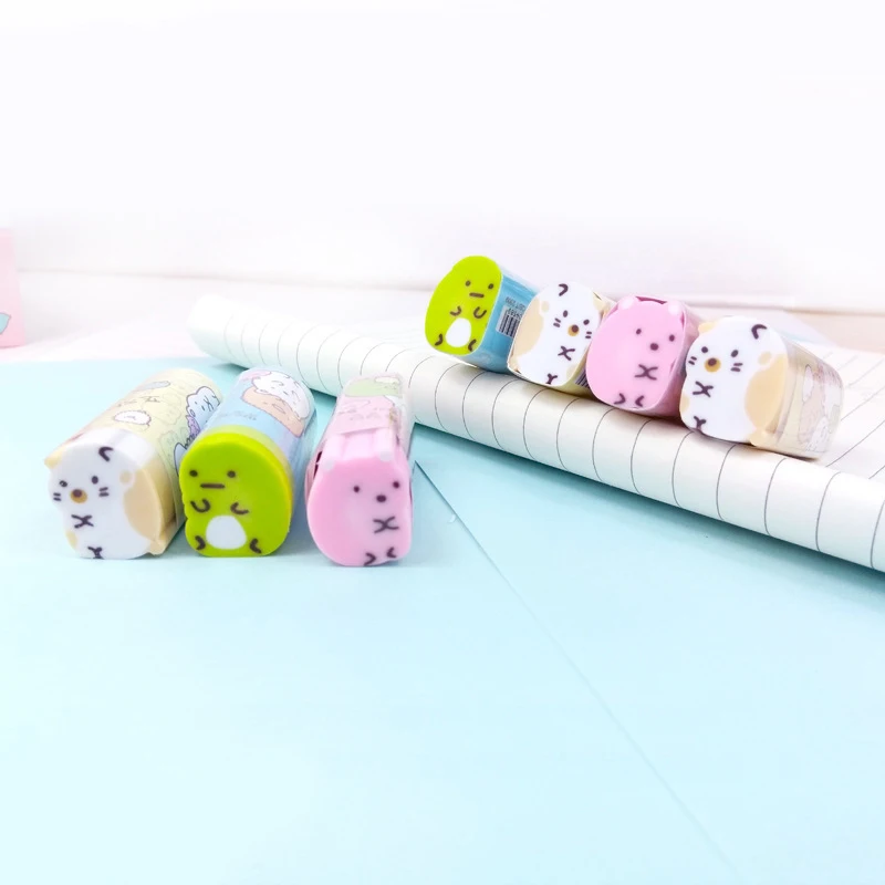 1 шт. Kawaii милые резинки Sumikko резиновые ластики креативные Ластики для кошек детей