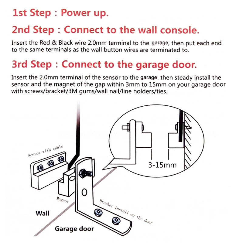 

WiFi Switch Smart Garage Door Opener Controller Compatible With Alexa Google Home Smart Life Tuya APP Control No Hub Require
