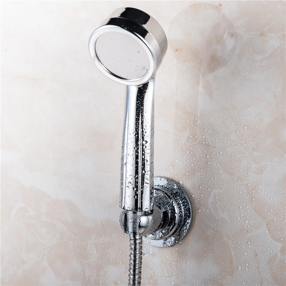 Держатель для душевой лейки с вакуумной присоской универсальный настенный