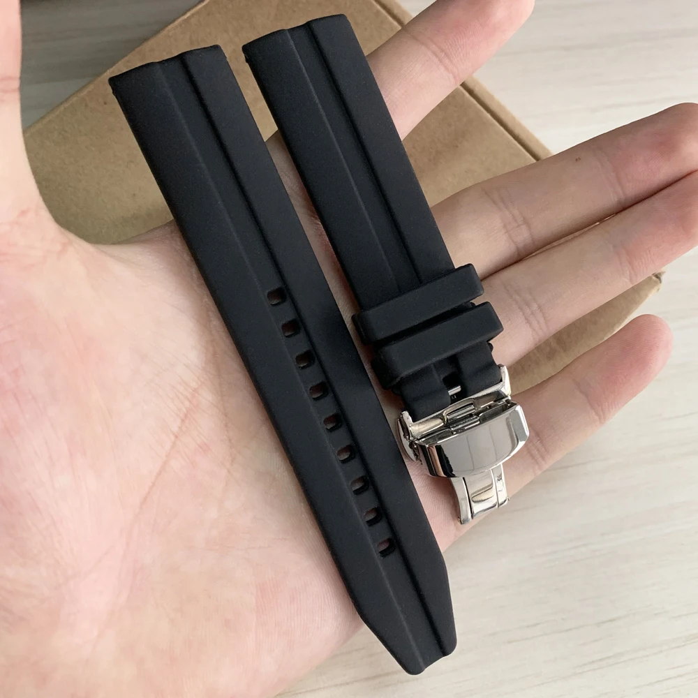 22 24mm Sports Rubber for Samsung Gear Galaxy S3 Frontier for diesel Waterproof Watch Band Strap Folding Clasp Bracelet Man