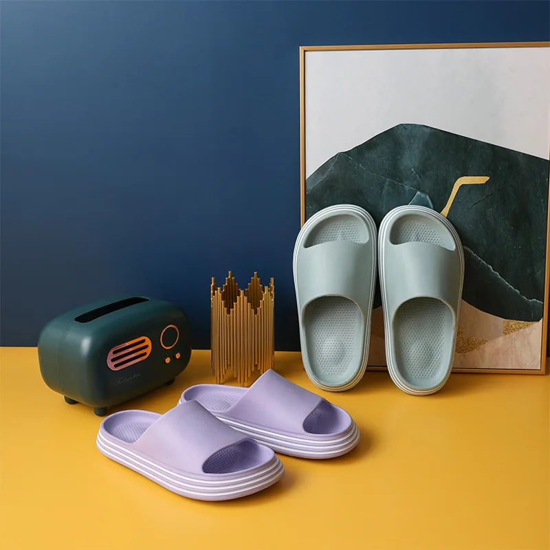 

New EVA Slippers For Women To Wear Outside Summer Runway Thick Solesnon-smelly Feet Soft Soles Feces Feeling Super Soft Slippers