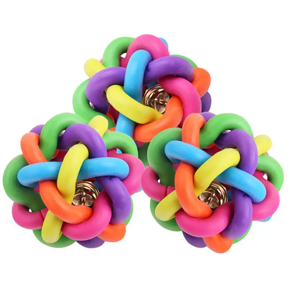 

Durable Woven Ball Funny Teeth Cleaning Random Color Sound Woven Ball