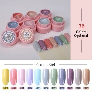 Arte Clavo 5 мл цветной гель-краска УФ-гель для ногтей замачиваемый лак для нейл-арта 72 цвета Блеск для ногтей Радуга краска ing гель