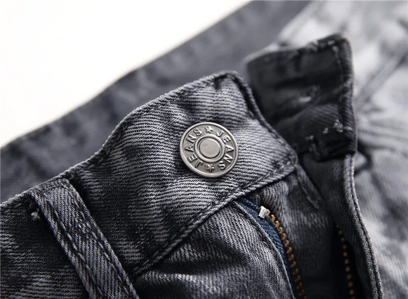 KIMSERE Мужская Мода Рваные Джинсы Брюки Марка NEW fashion Hi Street Винтаж потертые