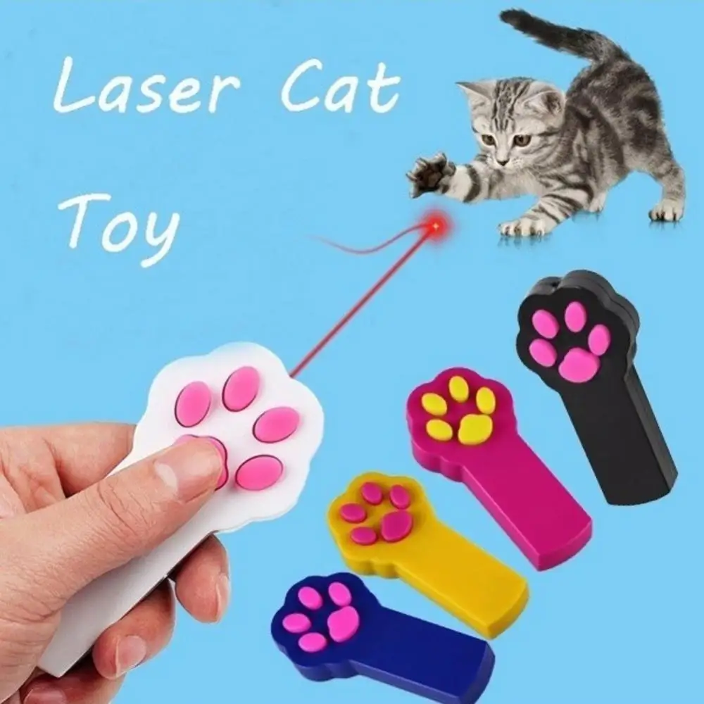Cats Kitten Claw Shape Pet Interaction Tease Funny Lasers Pointer Playing Toy