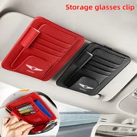 new for hyundai genesis coupe gv80 car styling car card holder pen receipt holder leather car glasses storage clip