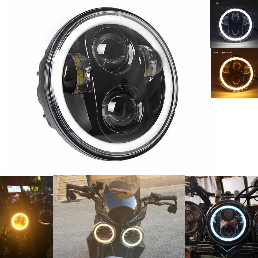 Универсальный головной Светодиодный фонарь для автомобиля и мотоцикла 5 3/4 дюйма