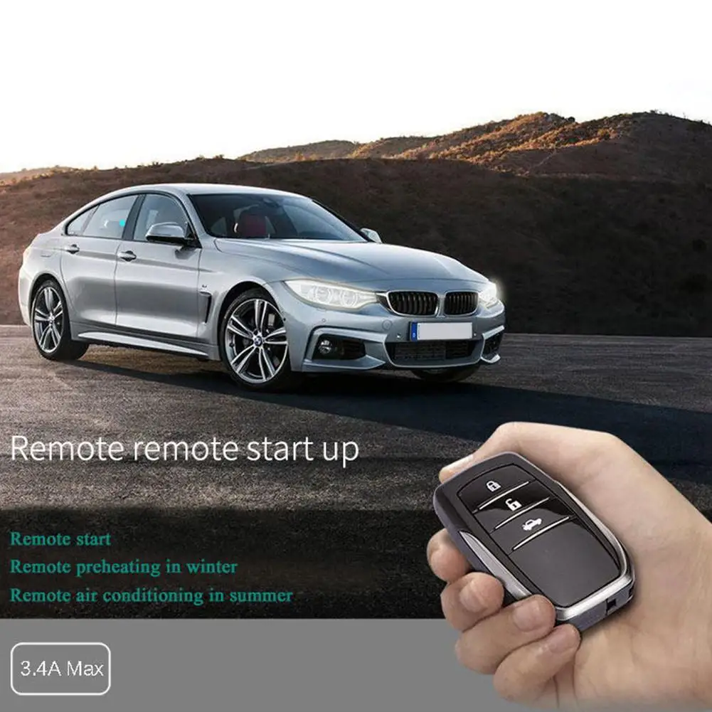 

Car 12V SUV Keyless Entry System Engine Start Alarm System Push One-button Start System Remote Starter Stop Car Accessories