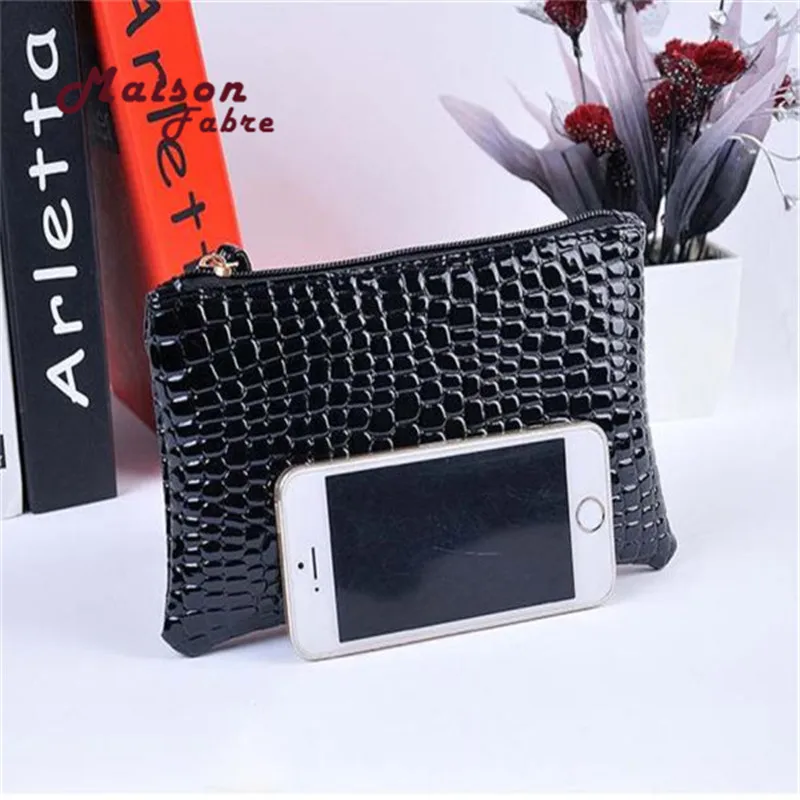 Женский кошелек из искусственной кожи аллигатора сумочка-клатч с отделением для