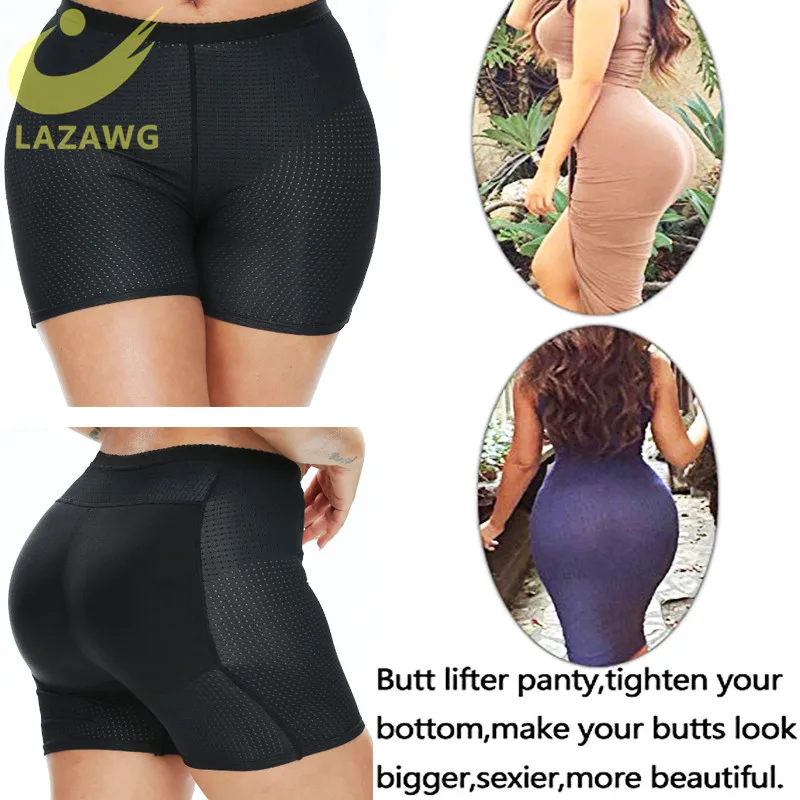 LAZAWG  Butt Lifter Enhancer Shapewear Panties Padded Butt Hip Enhancer Shaper Panties Underwear Thigh Slimmer  Shorts Seamless