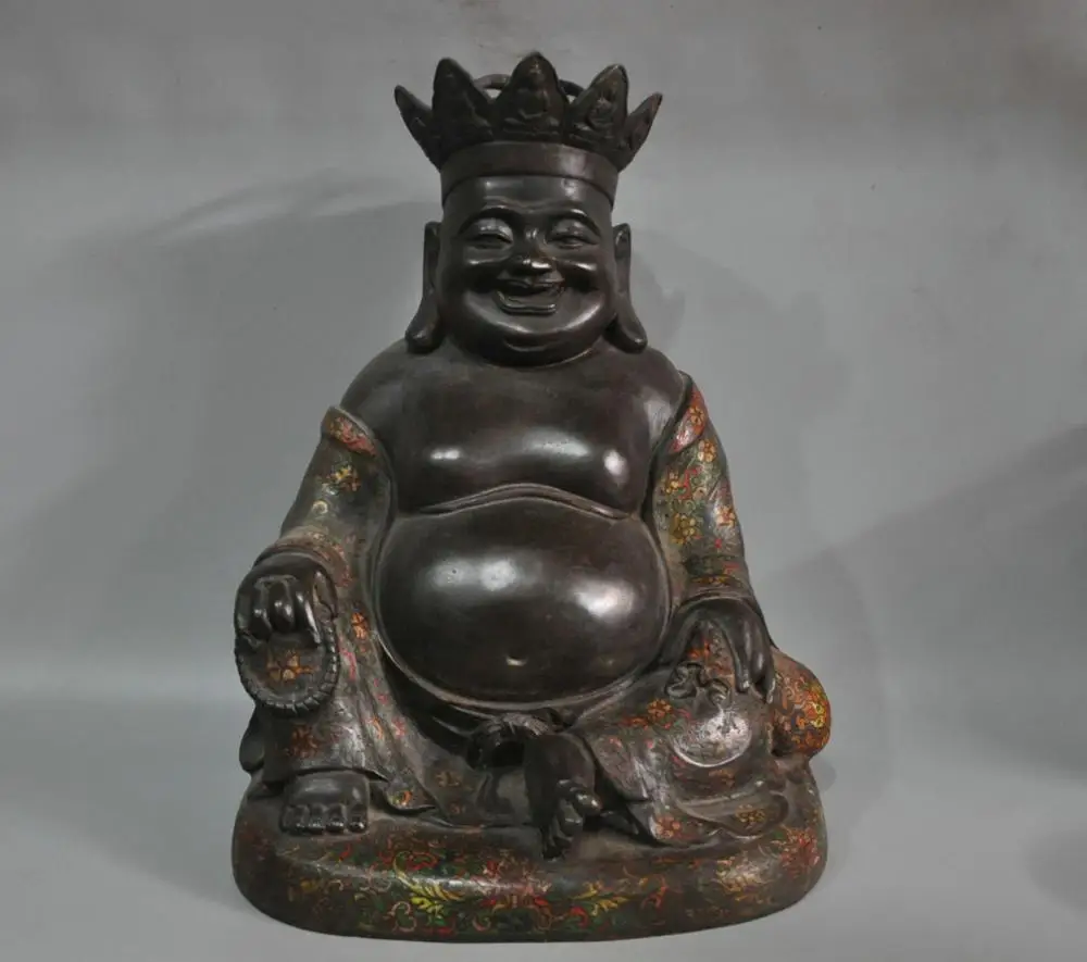 14 &quotКитайский из перегородчатой эмали Тибетский буддизм счастливый Майтрейя