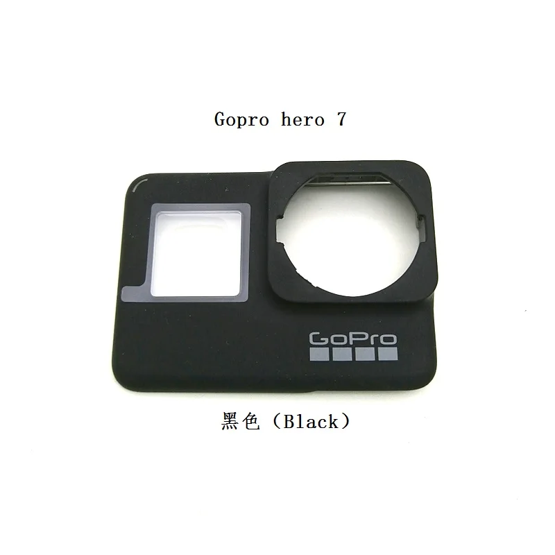 gopro 7 panel Для GoPro Hero 4 5 6 7 черный оригинальные аксессуары Рамка передняя дверь Лицевая панель/стекло с УФ фильтром объектив/батарея USB чехол - Цвет: gopro 7 panel