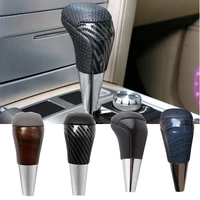 fj200 lc200 car leather wooden gear shift knob for toyota land cruiser 200 2016 2017 2018 2019 2020 accessories