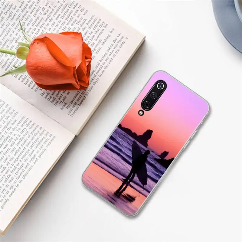 

surfboard painting pattern fashion Phone Case For Xiaomi Redmi note 7 8 9 A t k30 max3 9 s 10 pro lite