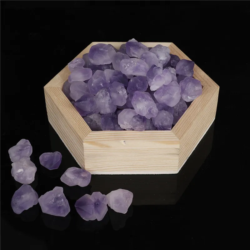 

2cm Natural Amethyst Healing Stone Mineral Specimens Raw Stone Crystal Gifts DIY Jewelry Accessory Making Bracelet