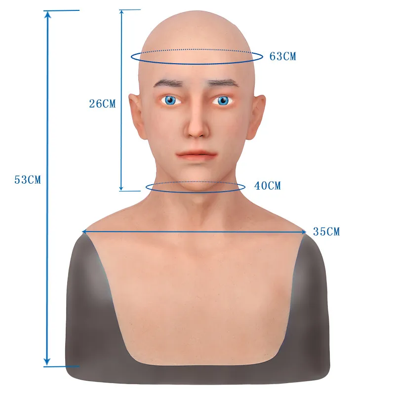 Человек Уход за кожей лица жуткая Реалистичная силиконовая маска с имитацией