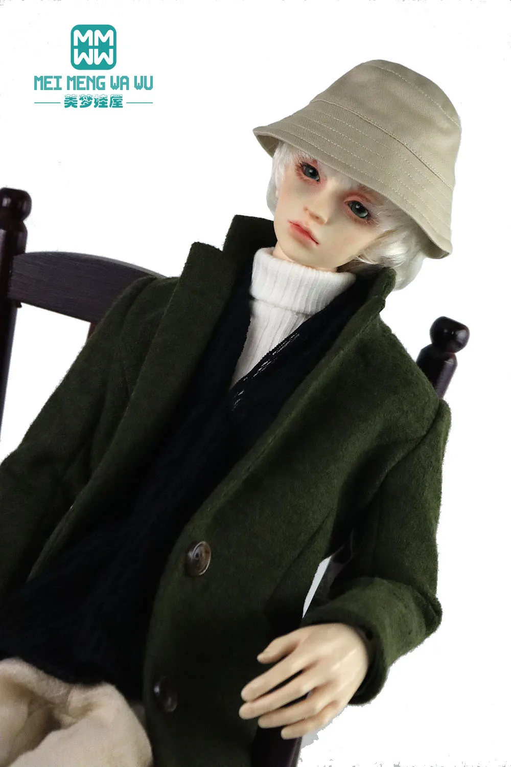 BJD кукольная одежда для 60 70 см шерстяное пальто черного серого цвета|Куклы| |