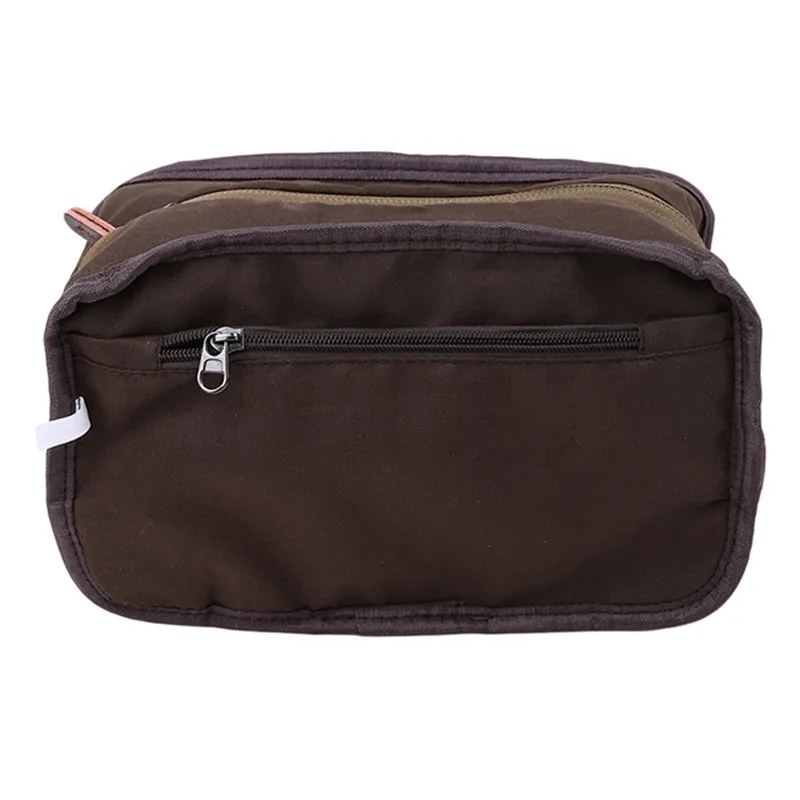 

Casual Large Capacity Wallet Men's Messenger Bags Fashion Canvas Solid Color Zipper Business Messenger Men Hand Bags