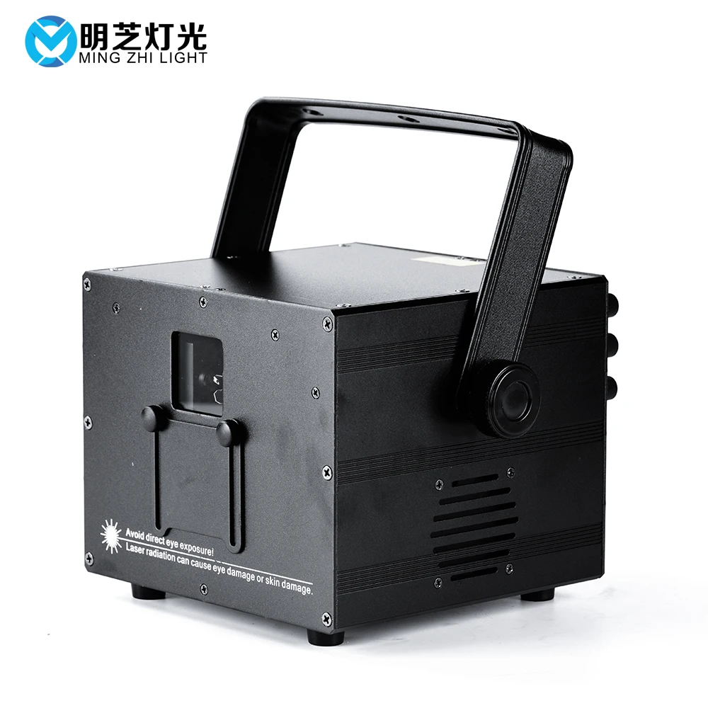 Лазерный прожектор Mingzhi с узором RGB сценическое освещение со звуковой активацией