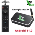 ТВ-приставка UGOOS X4 PRO 4 ГБ 32 ГБ X4 PLUS 64 Гб X4 CUBE Amlogic S905X4 Android 11 ТВ-приставка 1000M LAN телеприставка 4K медиаплеер ТВ-приемники