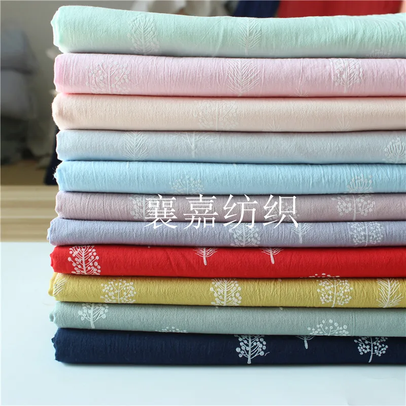 

Pure Cotton Plain Cotton Fabric Washed Cotton Crepe Printed Small Broken Fabric Shirt DIY Hand Made Clothes.