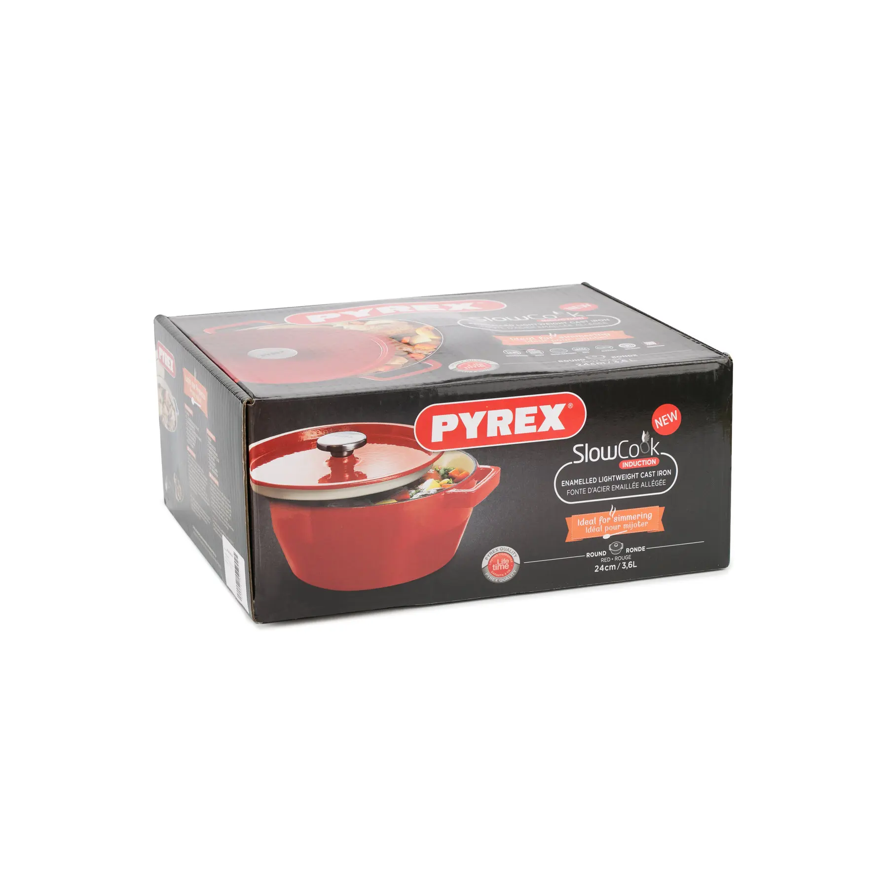 Кастрюля PYREX &quotSlow Cook! 20 см 2 л чугун|Кастрюли| |