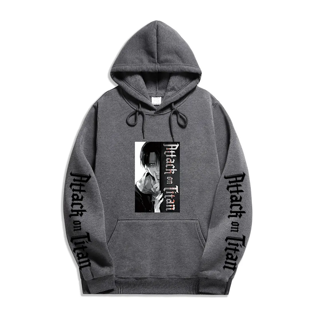 

Свитшот в стиле хип-хоп с графическим принтом «атака на Титанов»