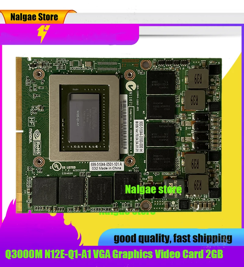 Видеокарта Quadro 3000M Q3000M N12E-Q1-A1, VGA, CN-0RDJT7 MXM для ноутбука HP 8760 Вт, 8770 Вт, DELL M6600, M6700, M6800