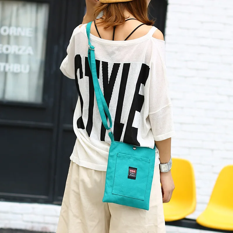 Цветная оригинальная Холщовая Сумка женская диагональная ткань для отдыха