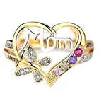 2021 Новое поступление женское кольцо подарок на день любимой матери на годовщину матери модные 2021 инкрустированные искусственные драгоценные камни оптовая продажа