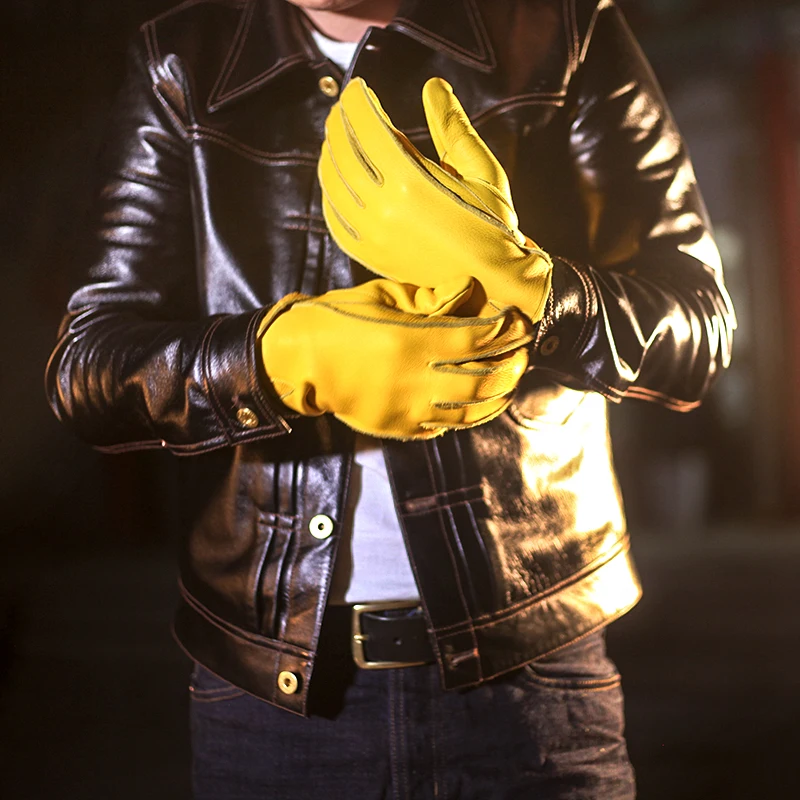 100% оленьей кожи перчатки GL LP2 натуральная 1 5 мм толщиной но очень мягкая на ощупь